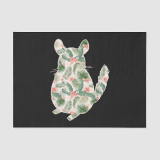 Papel De Seda Chinchilla Flower Girl Impressão Floral Hawaiai Wo