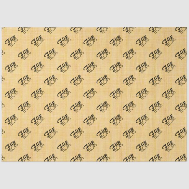 Papel De Seda Chinelos Gráficos (Frente )