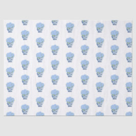 Papel De Seda Chinoiserie Blue and White Vase Hydrangea Wrapping