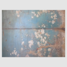 Chinoiserie com dificuldades cor azul-lacre