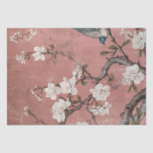 Chinoiserie Dusty Pink Cerejeira Flor