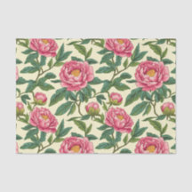 Chinoiserie rosa, verde e amarela Floral
