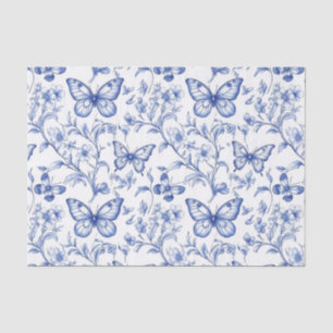 Papel De Seda Chinoiserie Toile De Jouy Pattern