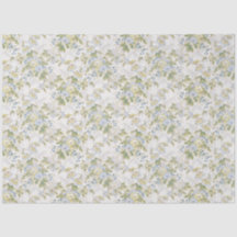 Chintz Azul Pó e Amarelo Manteiga