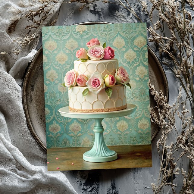 Papel De Seda Chique branco de  de vinho, rosas de blusa (Vintage shabby chic white wedding cake blush roses tissue paper)