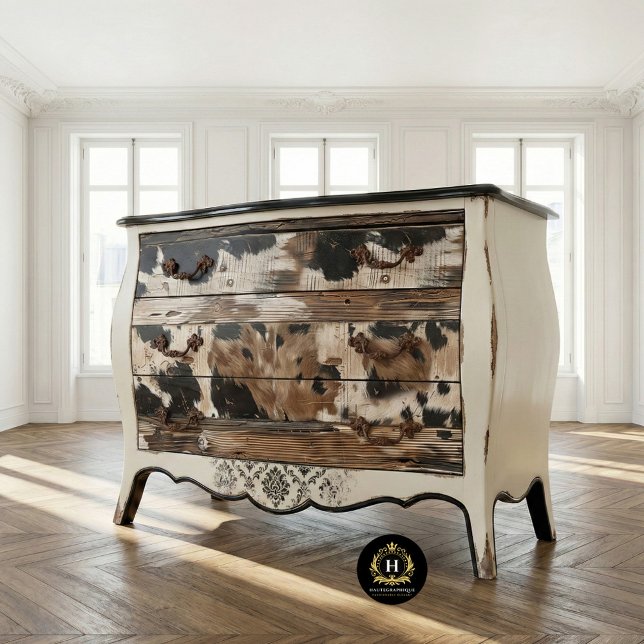 Papel De Seda Chique Caubói Ocidental Rústico Decoupage (Criador carregado)