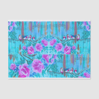 Papel De Seda Chique Musical Birds Paper for DIY Decoupage