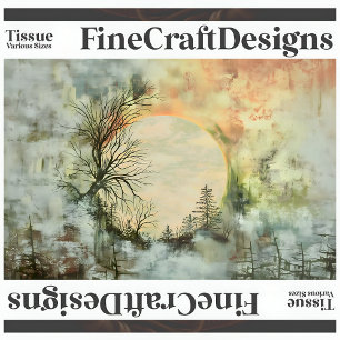 Papel De Seda Chique Vintage Paisagem A3L Decoupage