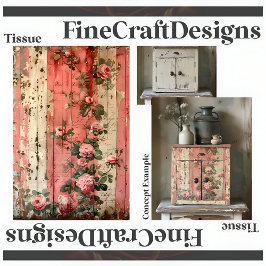 Papel De Seda Chique Vintage Roses Rosa Decoupage Direita 164