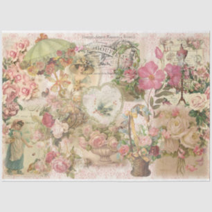 Papel De Seda Chique vitoriano série Design 1