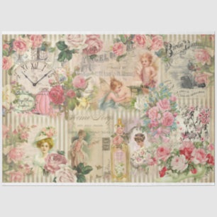 Papel De Seda Chique Vitoriano Série Design 6