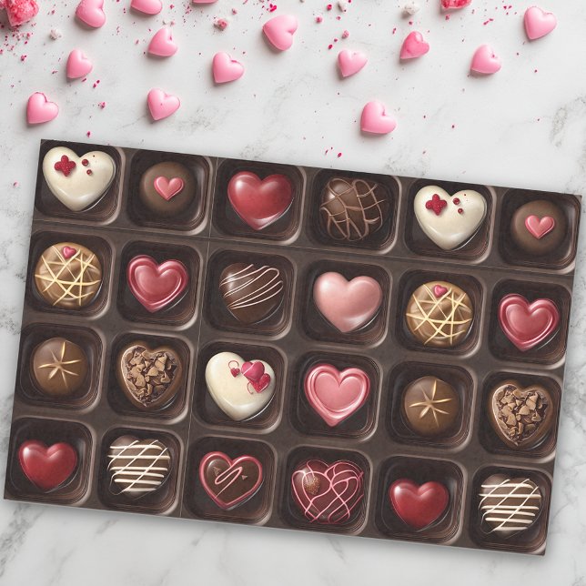 Papel De Seda Chocolate para o Dia dos Namorados (Criador carregado)