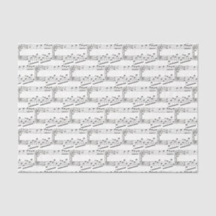 Papel De Seda Chopin Musical do Vintage Sheet