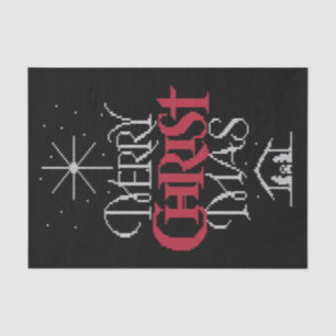 Papel De Seda Christian Ugly Feliz Natal Sweater Jesus BIG
