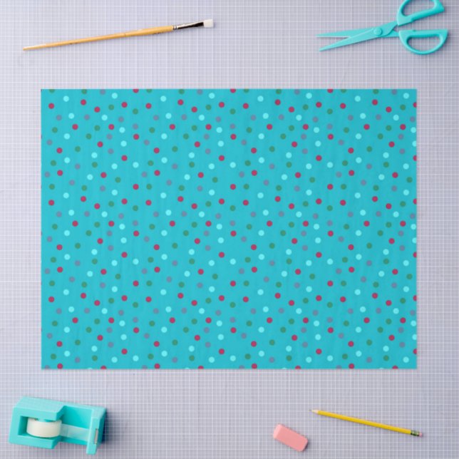 Papel De Seda Christmas Dots (Arte )