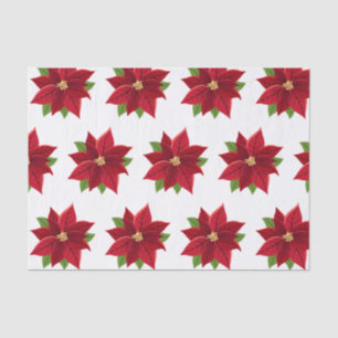 Papel De Seda Christmas Poinsettia