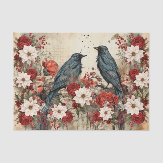 Papel De Seda Christmas Ravens (Frente )