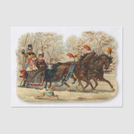 Papel De Seda Christmas Sleigh Ride Victorian Jingle Bells