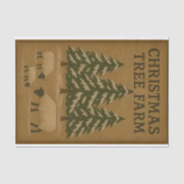 Papel De Seda Christmas Tree Farm
