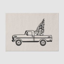 Papel De Seda Christmas tree truck