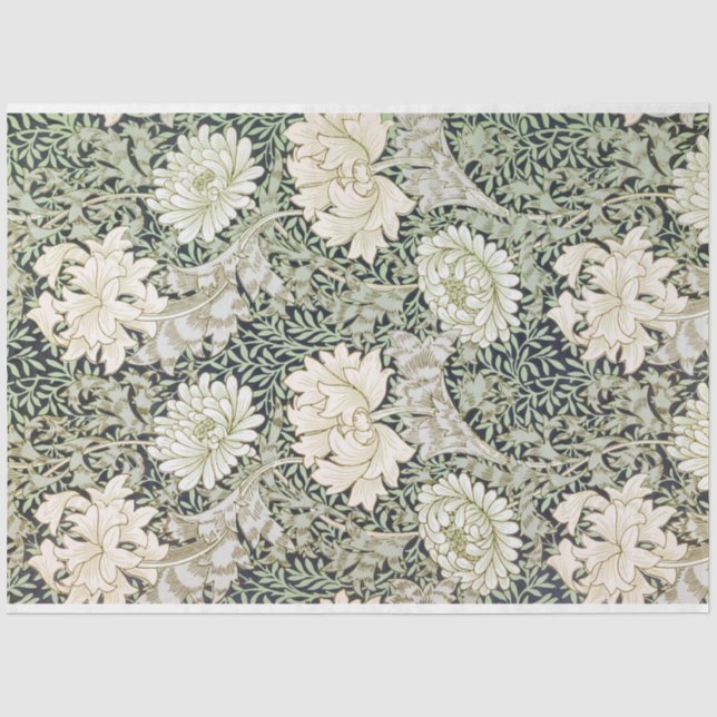 Papel De Seda Chrysanthemum, William Morris (Frente )