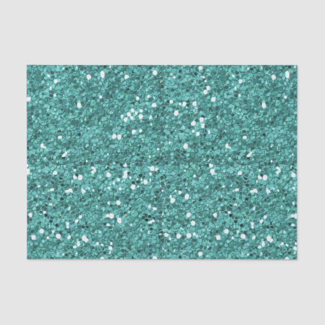 Papel De Seda Chunky Confetti Glitter Sparkle Blue (Frente )
