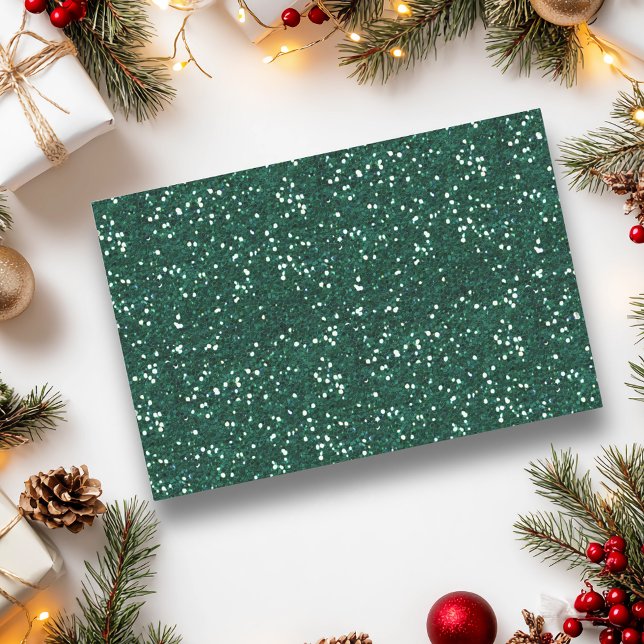 Papel De Seda Chunky Confetti Glitter Sparkle Dark Verde (Criador carregado)