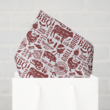 Papel de Seda Churrasco BBQ, Decoupage de Churrasc