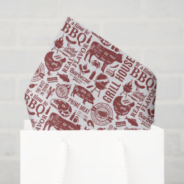 Papel de Seda Churrasco BBQ, Decoupage de Churrasc