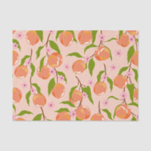 Chuva de Casal Boho de Frutas de Pêssego de Verão 