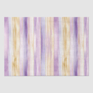 Papel De Seda Chuva de Noiva Listras de Íris Creme Roxo Romântic