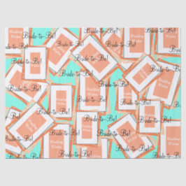 Papel De Seda Chuva de Presentes Melão Azul