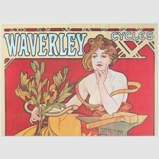 Papel De Seda Ciclos Waverley, Mucha (Frente )