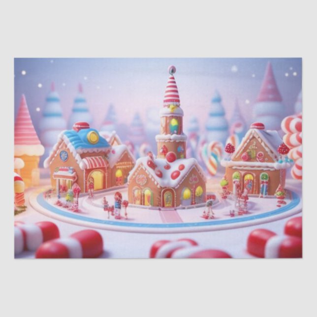 Papel De Seda Cidade de Candyland/Fantasy (Frente )