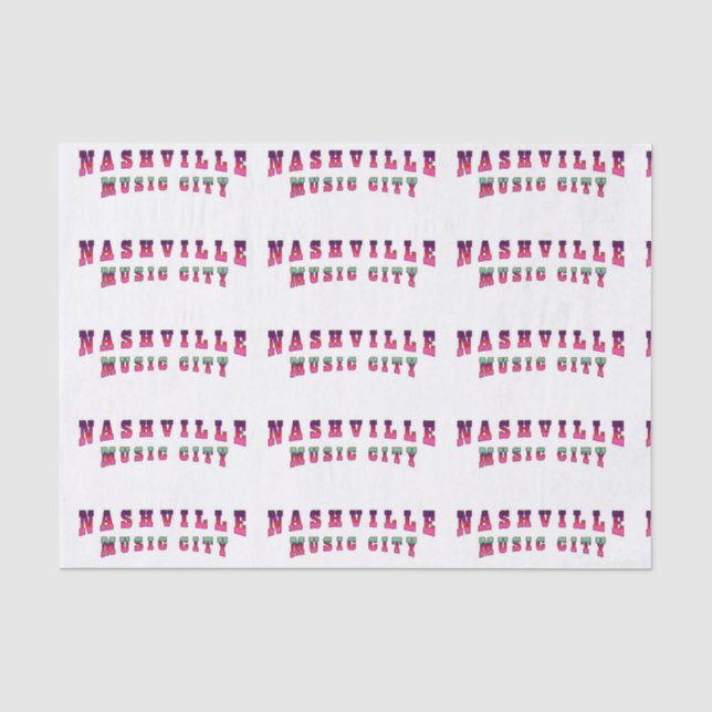 Papel De Seda Cidade de Música de Nashville2 (Frente )