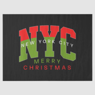 Papel De Seda Cidade de Nova York Nova York Feliz Natal Presente