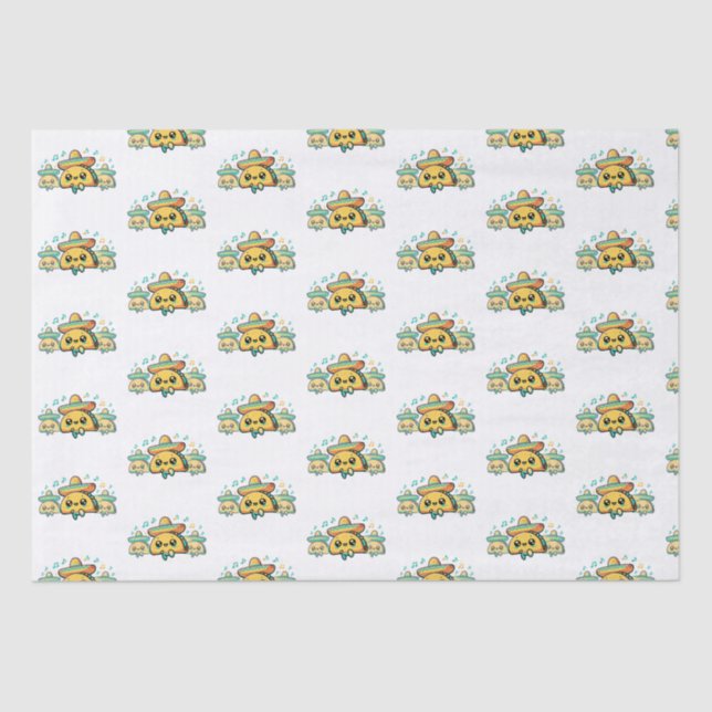 Papel De Seda Cinco de Mayo Salsa Tacos (Frente )