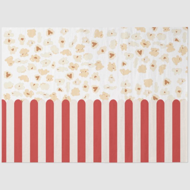 Papel De Seda Cinema Retro Popcorn (Frente )