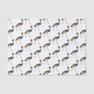 Papel De Seda Cinza de desenho animado de pássaros com guindaste