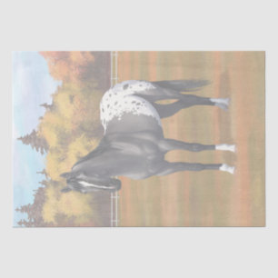 Papel De Seda Cinza Grulla Appaloosa Quarter Horse Stallion