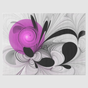 Papel De Seda Cinza Negra abstrato com Fratura Magenta