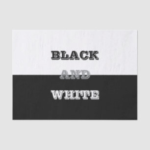 Papel De Seda Cinza Preta Texto Branco E Design de Cores Sólidas