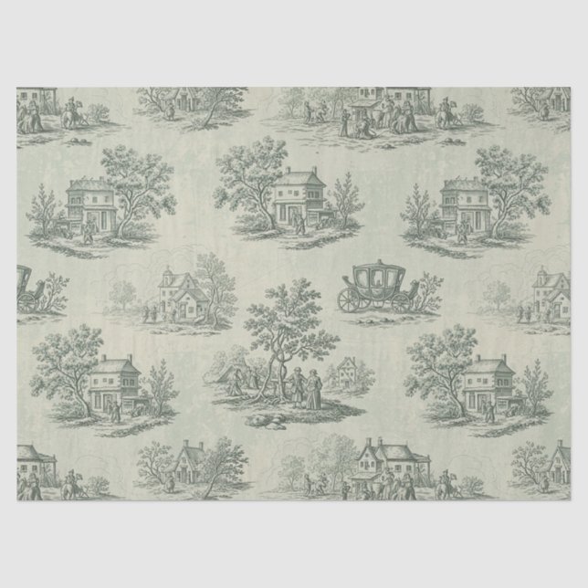 Papel De Seda Cinza Suave Toile Rústico Fazenda Campo (Frente )