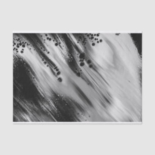 Papel De Seda Cinza Trendy/Abstrato Preto, Caixa de Discussão