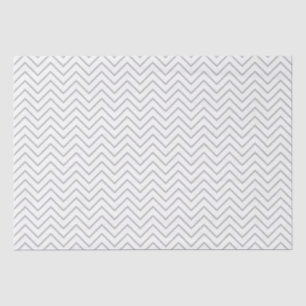 Papel De Seda Cinza White Chevron