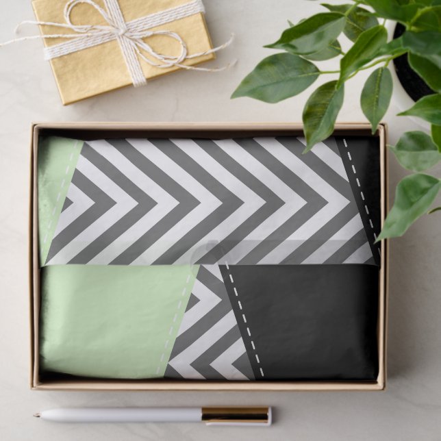 Papel De Seda Cinza Zigzag, Cinza Chevron, Zigzag Patterno, Casa (Presente)