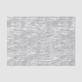 Papel De Seda Cinzas de Prata Faux Glitter Zebra Stripes