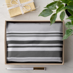 Papel De Seda Cinzas distintivas, preto, listras brancas