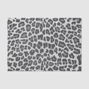 Papel De Seda Cinzas do leopardo e luz - impressão das cinzas