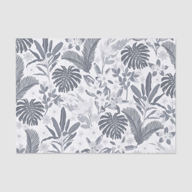 Papel De Seda Cinzas tropicais (Frente )